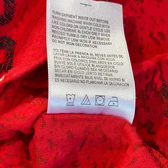 Pro Edge UGA Tee Women's Size Large University of Georgia Bulldogs Red V-Neck - Picture 10 of 10